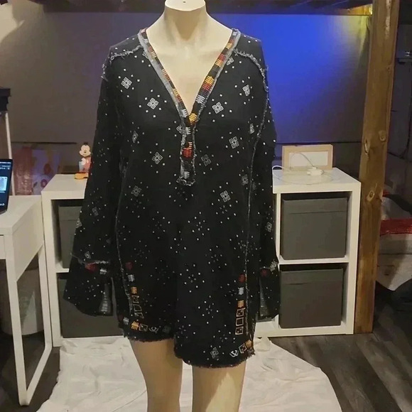 JOHNNY WAS BOHO CHIC TOP - Picture 1 of 8